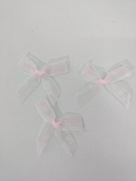 ببيونات شيفون (زهري فاتح) 1 سم