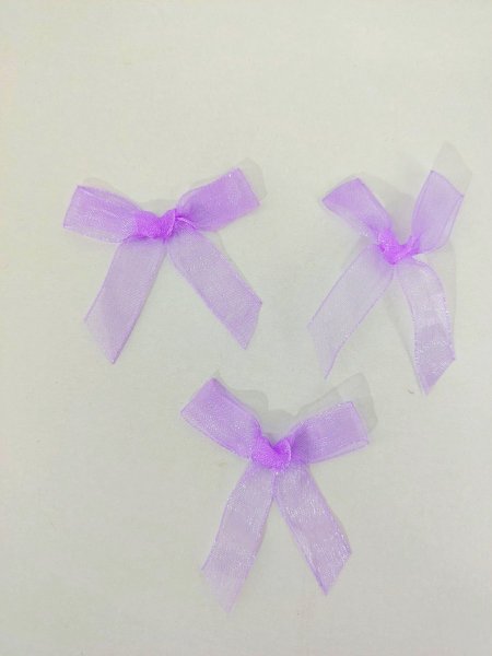 ببيونات شيفون (ليلكي) 1 سم