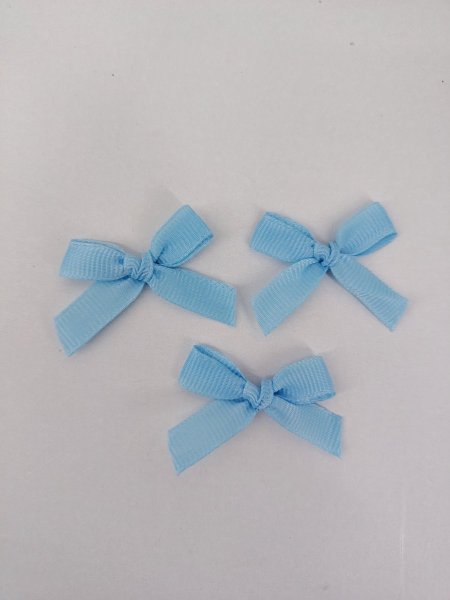 ببيون قماش محزز 1 سم (ازرق)