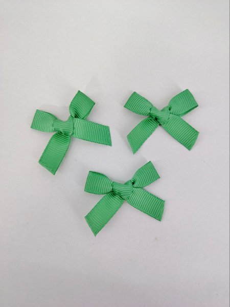 ببيون قماش محزز 1 سم (أخضر)