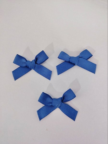 ببيون قماش محزز 1 سم (كحلي)