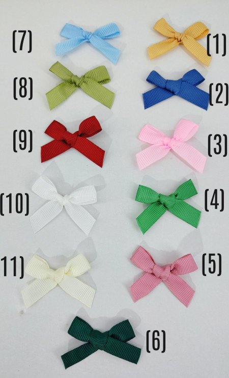 ببيونات قماش محزز 1 سم