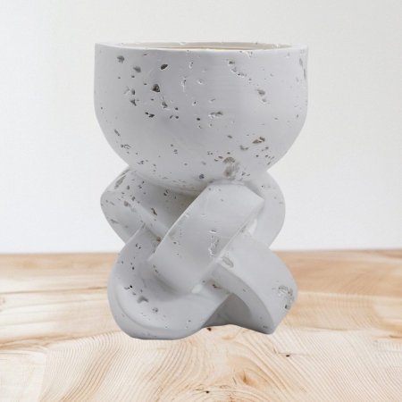 مبخرة حجر معرجة & علبه شفاف