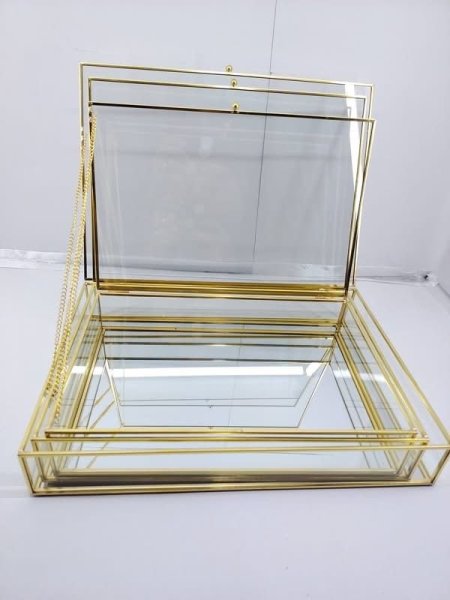 صناديق زجاج طقم 3 قطع