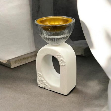 مباخر فلورا الزجاجية & علبة كرتون 13*6*6