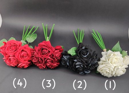 ورد جوري (مخمل) 6وردة