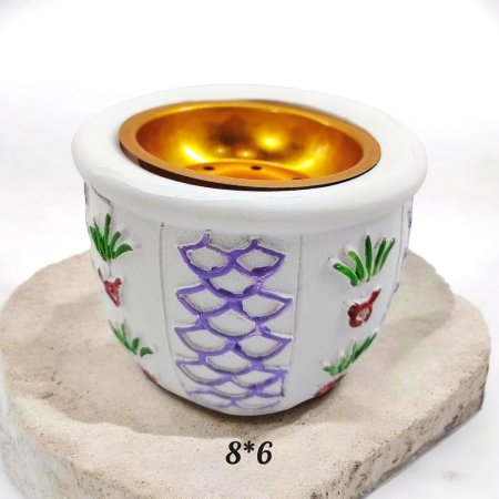 مبخرة فنجان تراثي & علبه شفاف (6*8)