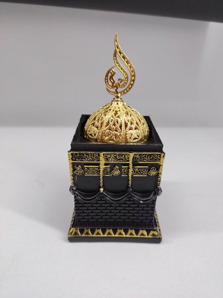 مباخر مجسم (الكعبة) حجر ونحاس 15*8 cm