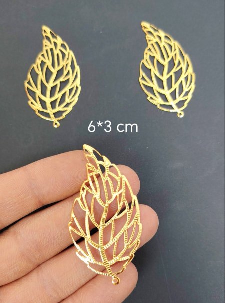 قطع تزيين معدن6*3.cm