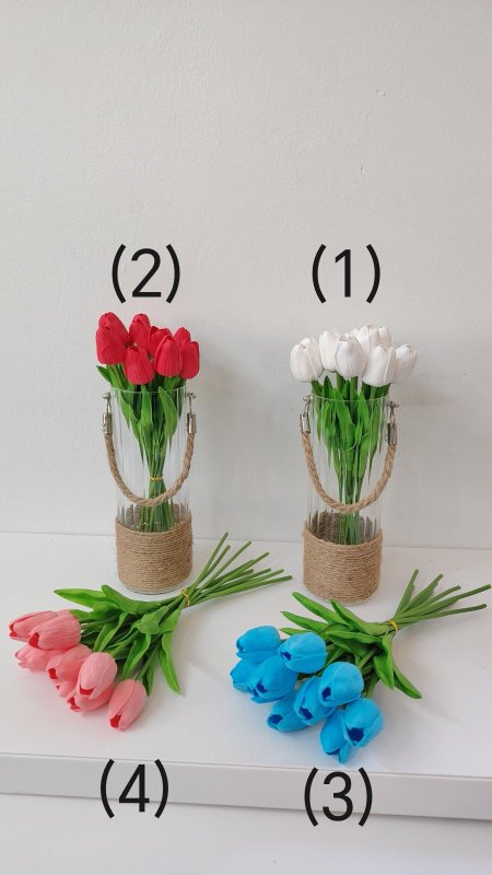 ورد (تيوليب) ابيض صافي