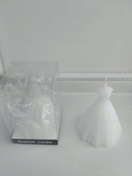 شمعة العروس & علبه شفاف