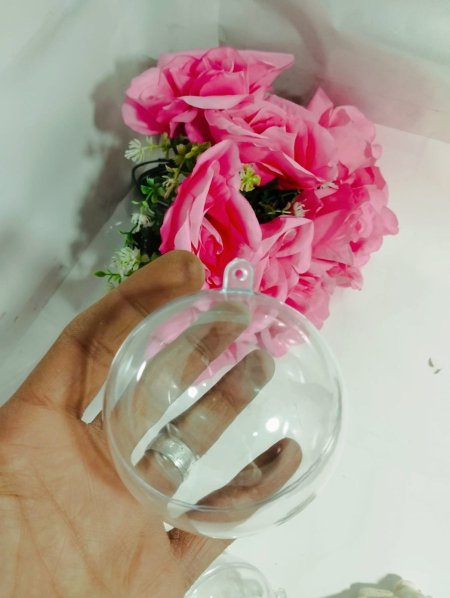 طابة اكريلك صافي حجم 8 سم