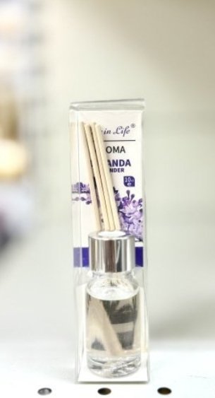 فواحة عطر ( زجاج ) 10ml & علبة شفافة و عيدان