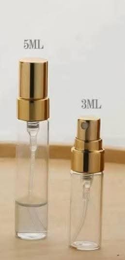 عبوة رش ( زجاج ) غطاء ذهبي