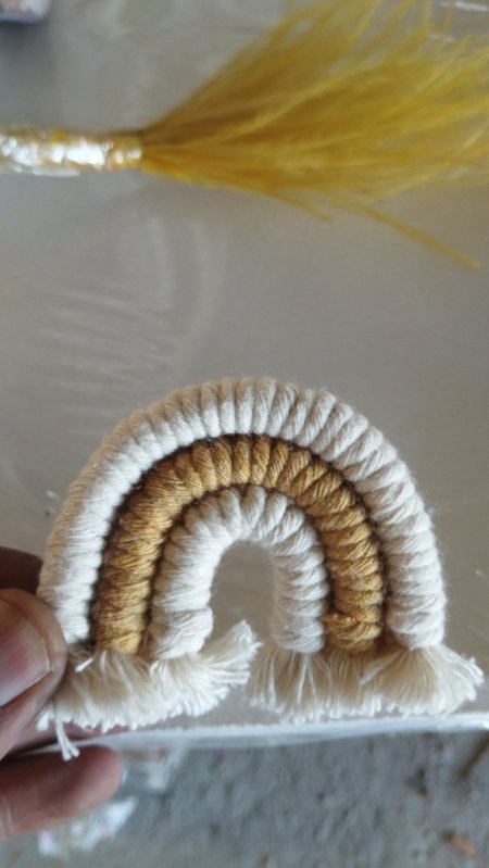 مكرمية قوس قطن كبير