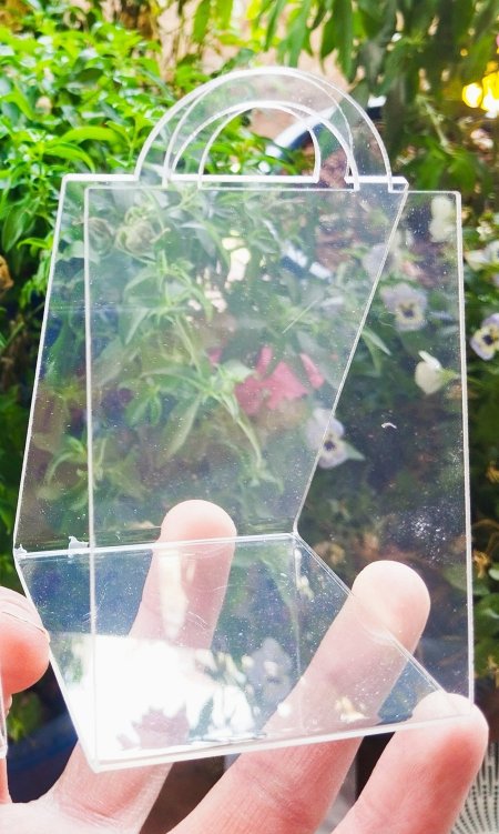 شنطة اكريلك كبير 12*7*6سم