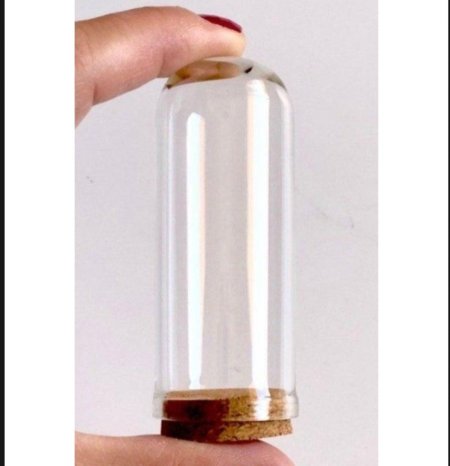 انبوب للحنه والحلو زجاجي قاعده فلين