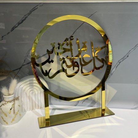 برواز اكريلك وخشب طبقتين 30*30 سم مع قاعدة