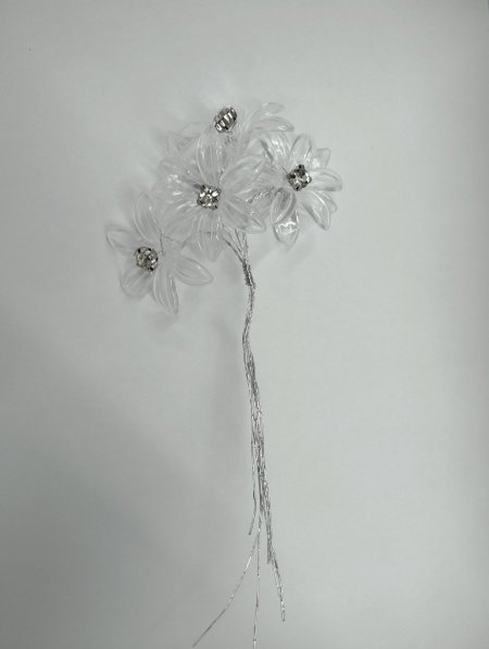 عرق ورد كريستال تقيل مع الماس