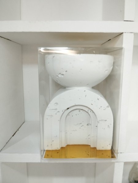 مبخرة حجر & علبة شفاف