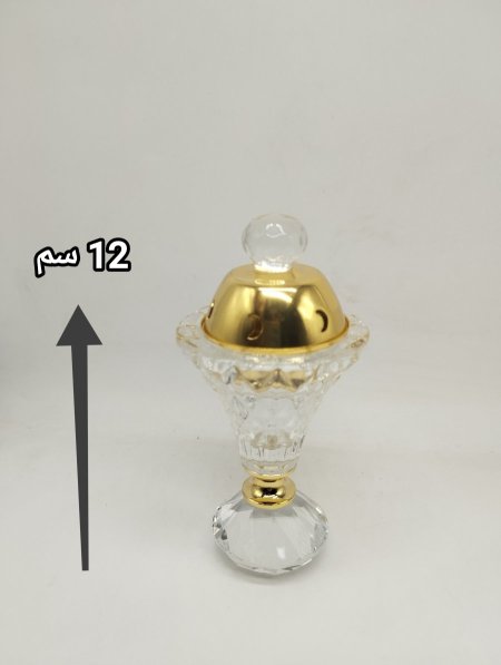 مبخرة كريستال غطاء نحاس قاعدة كريستال