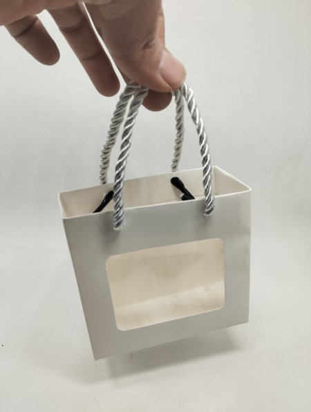 اكياس كرتون وجه شفاف 11*7*4.5 سم